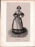 French Female Actresses and Singers - Set of 29 Original Lithographs ca. 1841-1842