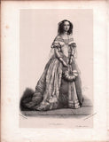 French Female Actresses and Singers - Set of 29 Original Lithographs ca. 1841-1842
