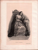 French Female Actresses and Singers - Set of 29 Original Lithographs ca. 1841-1842
