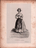 French Female Actresses and Singers - Set of 29 Original Lithographs ca. 1841-1842