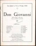 French Opera Program Lot 1905-1924