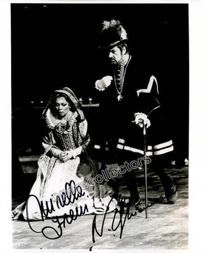 Freni, Mirella - Ghiaurov, Nicolai  - Double Signed Photograph in Don Carlo