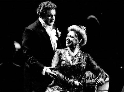 With Placido Domingo in role