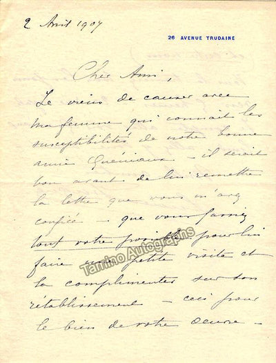 Fugere, Lucien - Set of 1 Autograph Letter Signed + 1 Signed Card