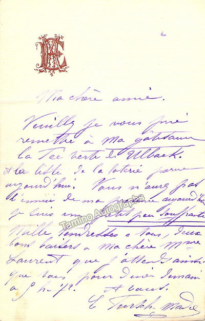 Fursch-Madi, Emma - Autograph Letter Signed