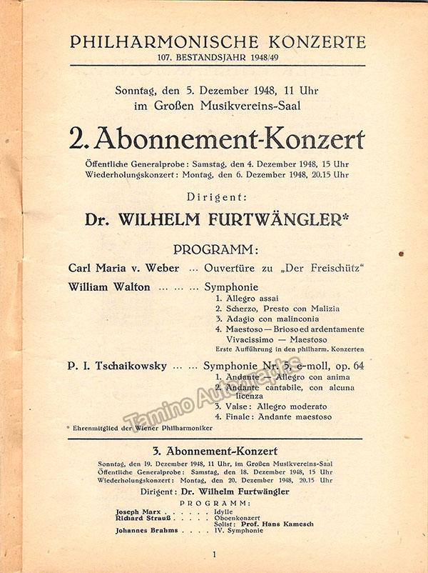 Furtwangler Wilhelm Berlin Philharmonic Program Lot 1948 1952 Tamino furtwangler-wilhelm-berlin-philharmonic-program-lot-1948-1952-tamino