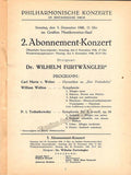Furtwangler, Wilhelm - Berlin Philharmonic - Program Lot 1948-1952