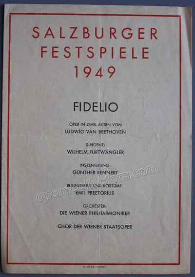 Furtwangler, Wilhelm - Fidelio - Salzburg Festival 1949