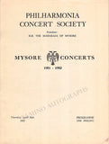 Furtwangler, Wilhelm - Flagstad, Kirsten - Concert Program London 1952