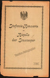 Furtwangler, Wilhelm - Lot of 3 Programs Kapelle der Staatsoper 1920-21