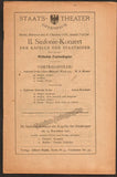 Furtwangler, Wilhelm - Lot of 3 Programs Kapelle der Staatsoper 1920-21