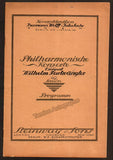 Furtwangler, Wilhelm - Lot of 9 Programs Berlin Philharmonic 1923-1924