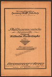 Furtwangler, Wilhelm - Lot of 9 Programs Berlin Philharmonic 1923-1924