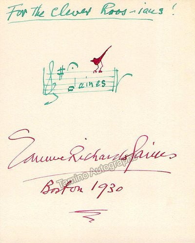Gaines, Samuel Richards - Signed Card 1930