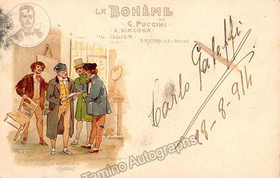 Galeffi, Carlo - Signed Illustrated Postcard
