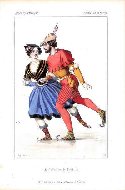 Gallerie Dramatique - Hand-Colored Theater Lithographs 1840s