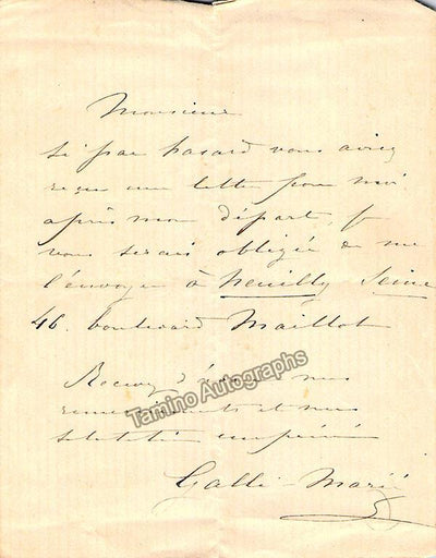Autograph Note Signed 1876