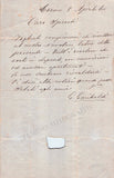 Garibaldi, Giuseppe - Autograph Letter Signed Turin 1860