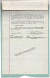 Gassmann, Remi - Signed Contract 1943 & Two Typed Letters 1943 -1946