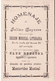 Gayarre, Julian - Cabinet Photo and Program 1890