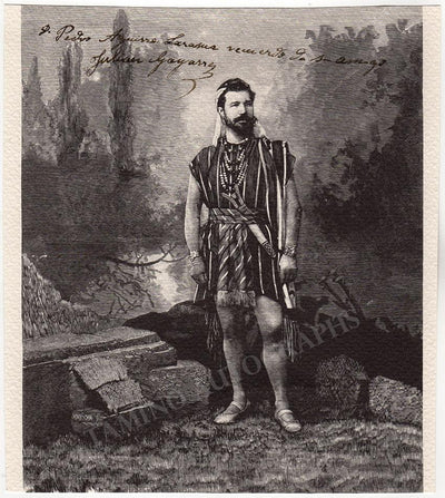 Gayarre, Julian - Large Signed Print in Les Pecheurs de Perles