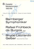 Gelber, Bruno Leonard - Fruhbeck de Burgos, Rafael - Signed Program Kassel, Germany 1966