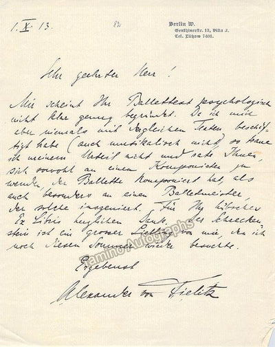 German Composers - Autograph Lot of 13 Items