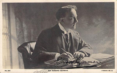 German, Edward - Signed Photo Postcard