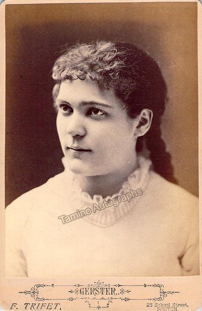 Gerster, Etelka - Cabinet Photo Shown Young