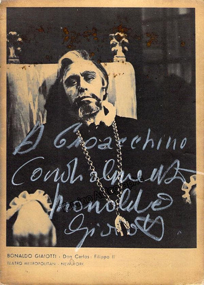 King Phillip in Don Carlo