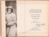 Gies, Miep - Signed Book "Anne Frank Remembered"