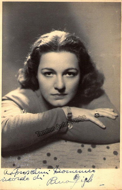 GIGLI, Rina (Various Autographs)