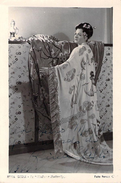 GIGLI, Rina (Various Autographs)