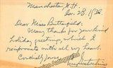 Goetschius, Percy - Autograph Lot Signed (3 Notes & 1 Card) 1932-1936