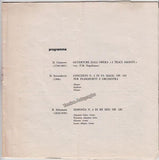 Gorini, Gino - Kurtz, Efrem - Signed Program Bologna 1971