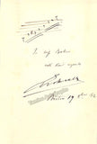 Gottschalk, Louis Moreau - Album Page signed with Music Quote 1862