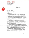 Gould, Glenn - Long Typed Letter Signed 1978