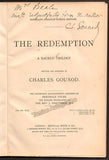 Gounod, Charles - The Redemption - Signed First Edition Piano and Vocal Score 1882