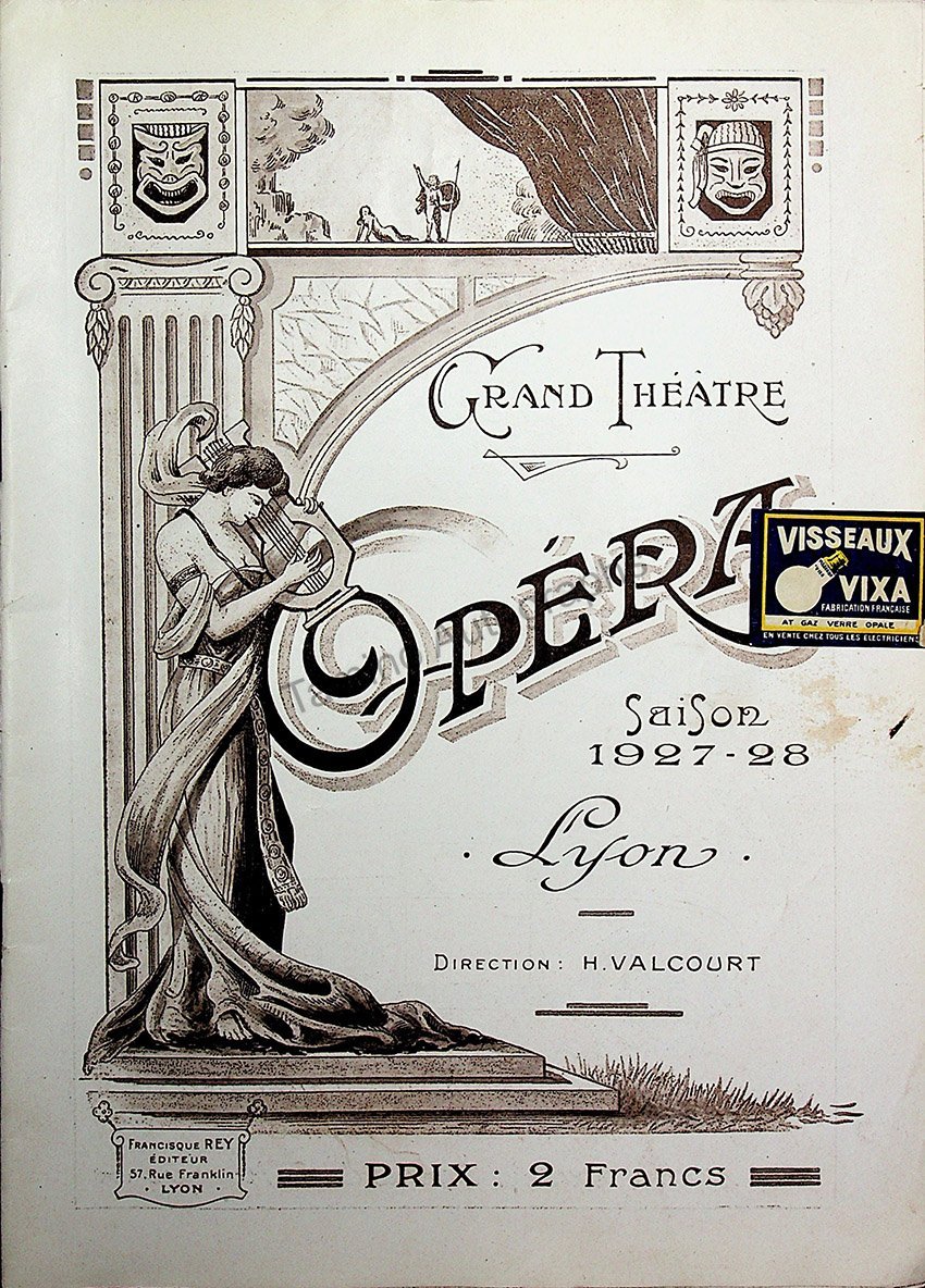 Grand Theatre de Lyon - Lot of 29 Opera Programs 1918-1948 – Tamino