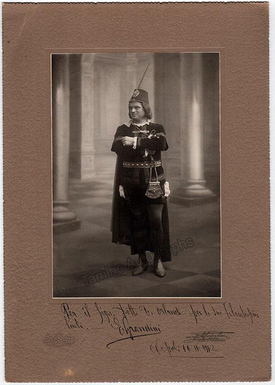 Grandini, Edmondo - Large Photograph Signed 1912