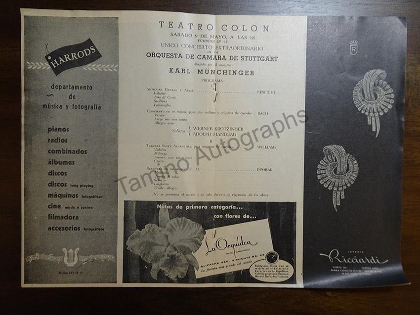 Great Conductors at Teatro Colon - Large Lot of 43 Programs 1948-1988! - Tamino