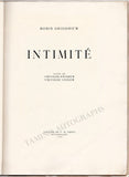 Grigoriev, Boris - Book "Intimité" 1918