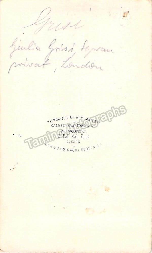 Grisi, Giulia - Vintage CDV - Tamino