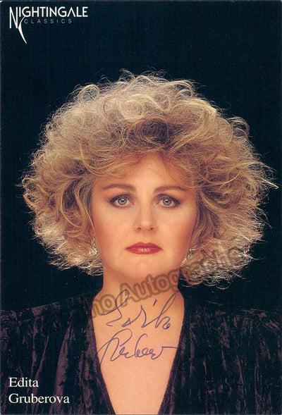 GRUBEROVA, Edita (Various Autographs)