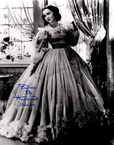 Havilland, Olivia de - Large Signed Photo in "Gone with the Wind"