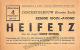 Heifetz, Jascha - 3 Playbills Amsterdam 1932