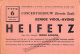Heifetz, Jascha - 3 Playbills Amsterdam 1932