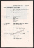 Heifetz, Jascha - Concert Program Amsterdam 1956