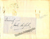 Heifetz, Jascha - Signature Cut on Album Page