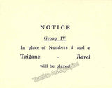 Heifetz, Jascha - Signed Program 1936